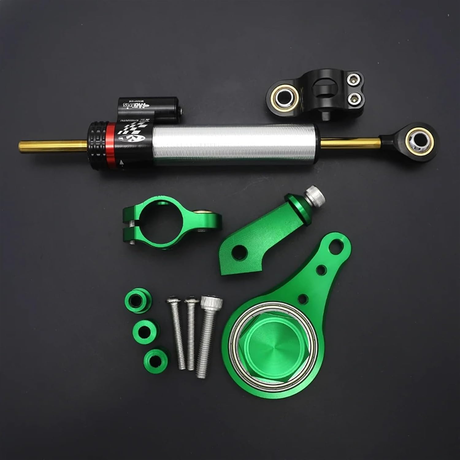Motorcycle Steering Damper Fit for K┐AWASAKI ZX6R 2005 2006 Motorcycle CNC Stabilizer Damper Complete Steering Mounting BracketF