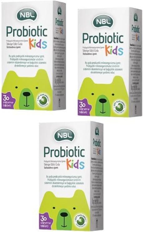 NBL Probiotic Kids 30 Çiğneme Tableti, 3'lü Set