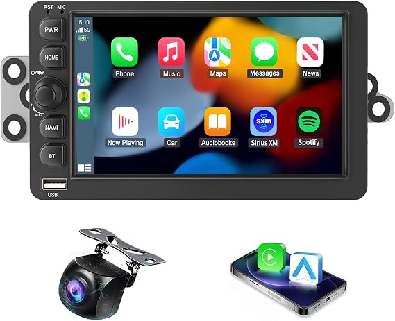 Radio for Chevrolet Silverado Tahoe GMC Sierra Yukon Hummer H2 2003-2006 | Radio Upgrade Wireless CarPlay Android Auto Screen Bluetooth GPS SWC AHD Backup Camera