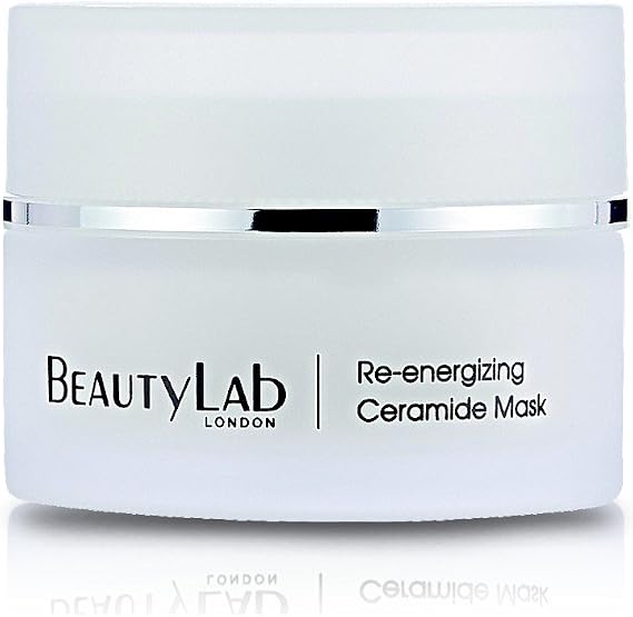 BEAUTYLAB Re-energizing Ceramide Face Mask | Intense Hydration & Collagen-Boosting Skincare Mask | Softens Fine Lines & Improves Texture | Vegan-Friendly Facial Mask for All Skin Types | 50ml