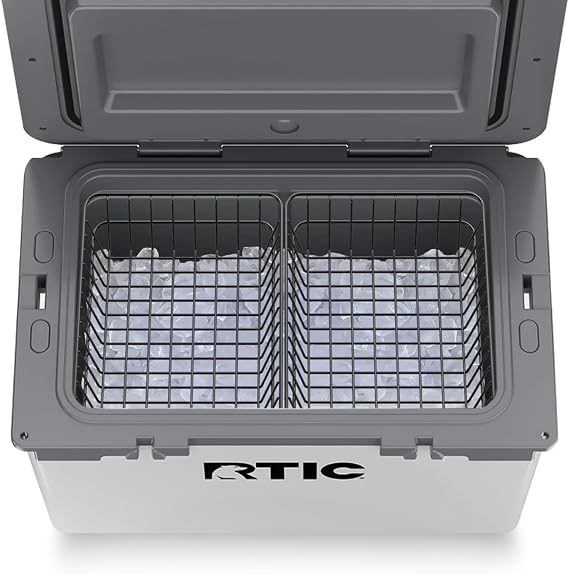 2-Pack Cooler Basket for RTIC 52 & 72 Qt Ultra-Light Coolers Double Cooler Rack for Double Storage & Heavy-Duty Wire Organizer Will Not Fit for RTIC 32 Coolers