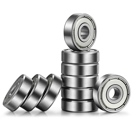 608ZZ Bearing 8x22x7mm, C3, Metal Shielded Steel 10-Pack