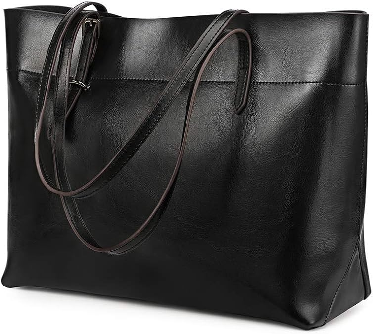 Kattee Vintage Genuine Leather Tote Shoulder Bag for Women