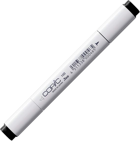 Copic Marker with Replaceable Nib, 100-Copic, Black,CMO-100C