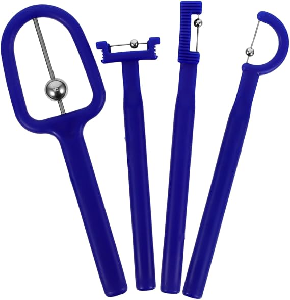4pcs Mouth Workout Kit Tongue Tip Lateralization Elevation Tools Oral Muscle Trainer for Boys and Girls Adults