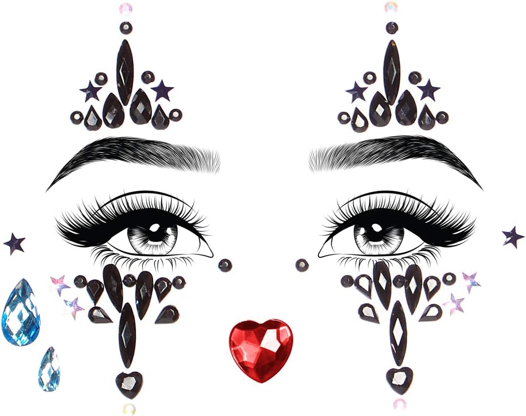 Harlequin Clown Jewels Sticker