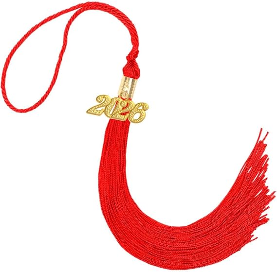 Red Graduation Tassel 2026 Tassel 2026 Charm Gold for Graduation Cap Decorations Pink Tassels for Grad Decoration