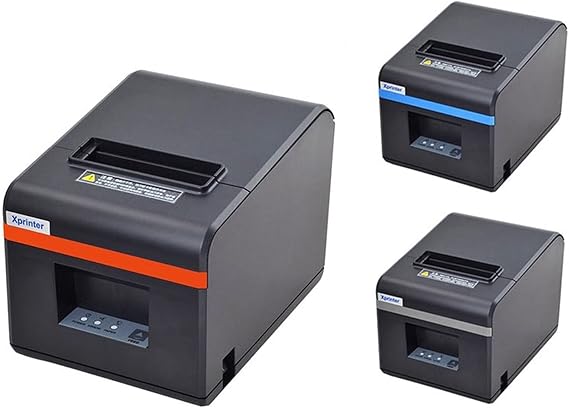 80mm Thermal Receipt Printers POS Ticket Printer With Auto Cutter For Kitchen USB/Ethernet Support Cash Drawer ESC/POS(USB)