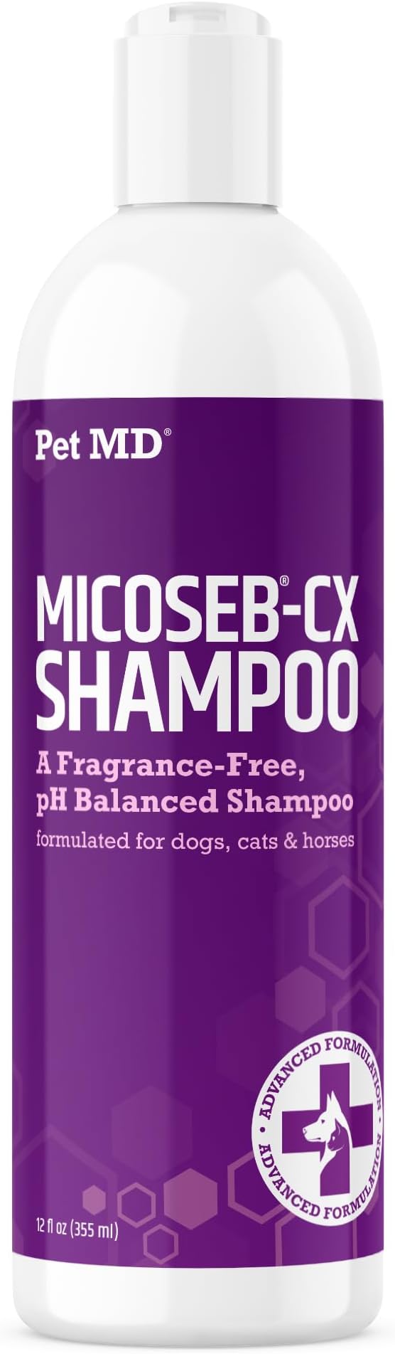 Pet MD Micoseb-CX Topical Shampoo for Dogs, Cats, Horses - 12oz