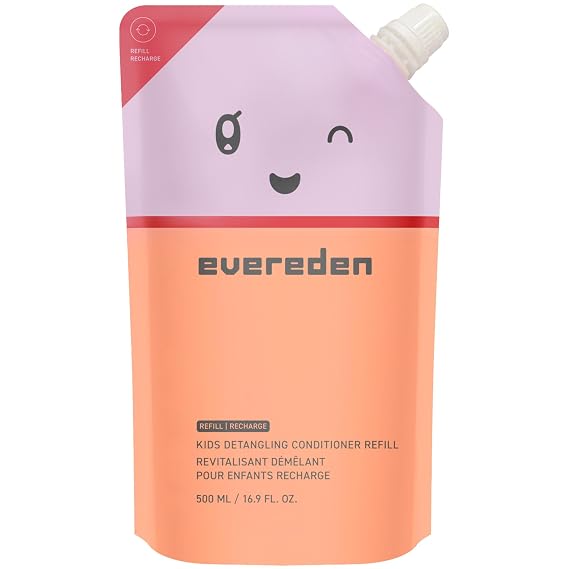 Evereden Kids Detangling Conditioner Refill, Dermatologist-Tested & Gentle