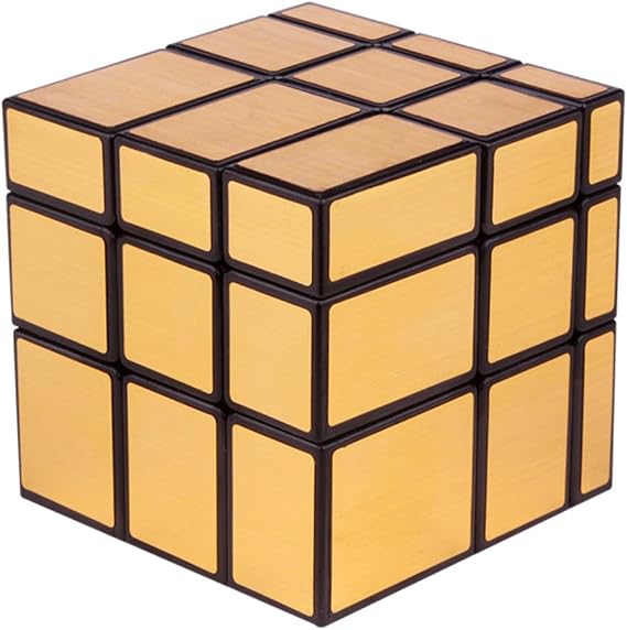 Cuberspeed Qiyi 3x3 Mirror Golden Magic Cube Mirror 3x3x3 Cube 3x3 Gold