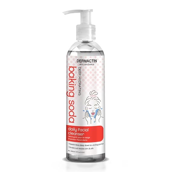 Dermactin Baking Soda Daily Facial Cleanser, 8 Ounce