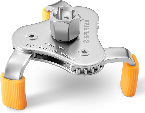 Spurtar 3-Jaw Oil Filter Wrench Adjustable 2-11/16" to 4-1/16" 68mm-104mm