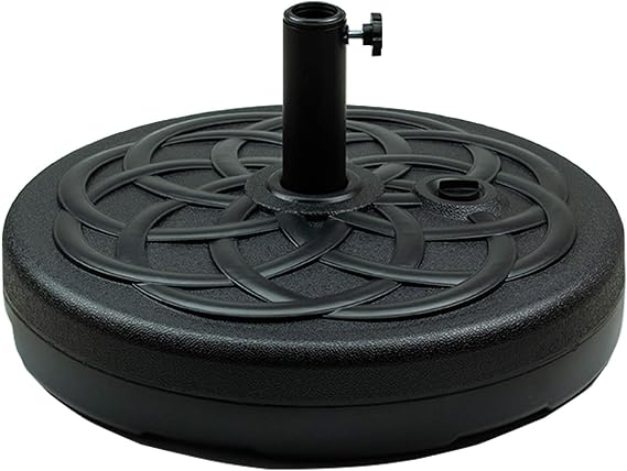 Orgrimmar Water Filled 55LB Patio Umbrella Base Heavy Duty Round Patio Umbrella Base Stand for Outdoor