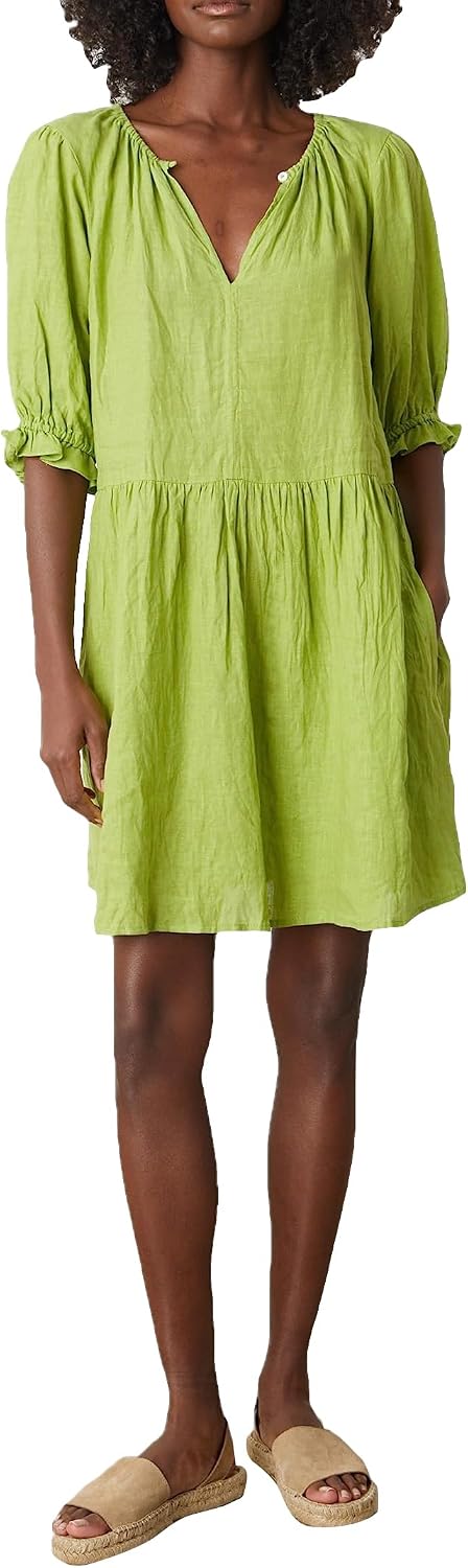 Velvet by Graham & Spencer Womens Kailani Woven Linen Dress