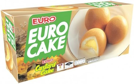 Euro Custard Cake 1 Box Net Wt 144 G.