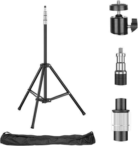 Photography Light Stand, 9.2ft/280cm Reverse Folding Tripod