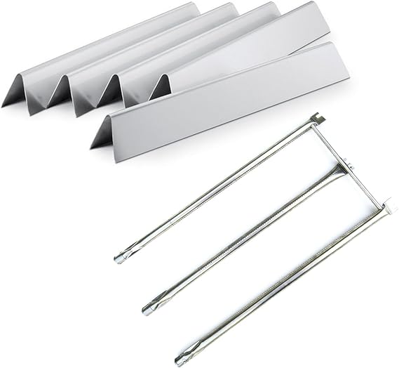 Parts Kit DG230 for Weber Genesis Silver B/C, Spirit 300/700, Weber 900, Genesis Platinum C B Genesis Gold B C, for Weber Flavorizer Bars 7537 7536 & Burner Tube 7508 3611