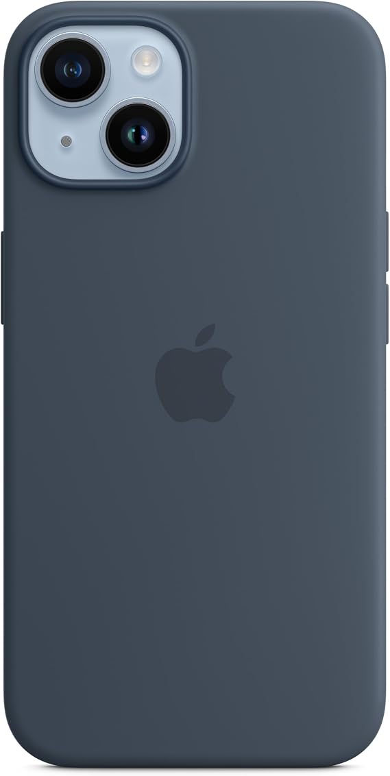 Silicone Case with MagSafe for Apple iPhone 14 - Storm Blue