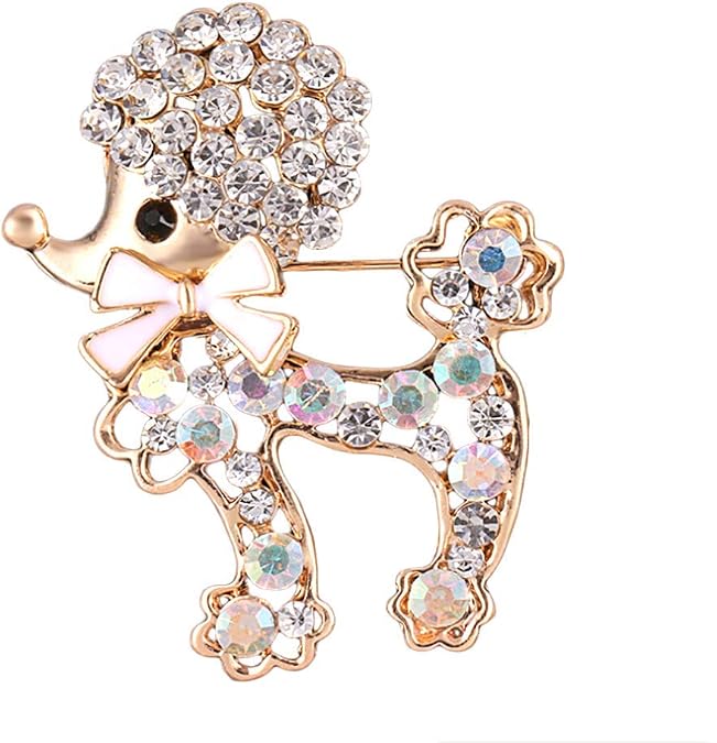 Pretty Animal Brooches Rose Gold and Platinum Plated Full Shining Crystal Brooch Pink Cat's Eye Brooch Pins