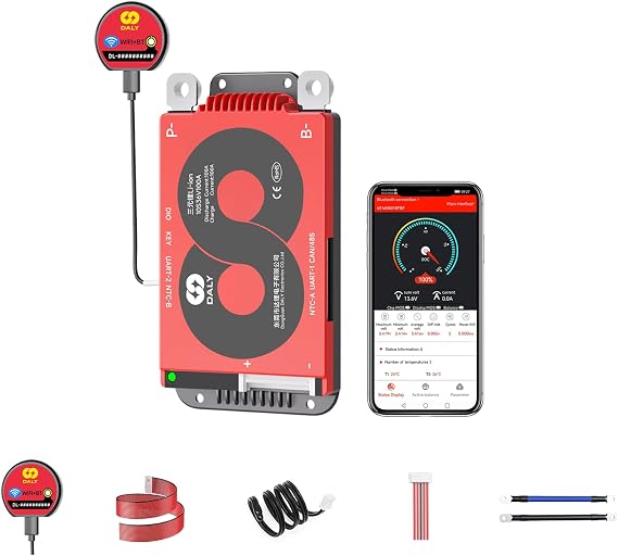 DALY Smart 10S BMS 36V 100A with WiFi Module and CAN 485 Communication Protection Board for Li-ion Lithium Battery PackLi-ion 10S 36V,100A