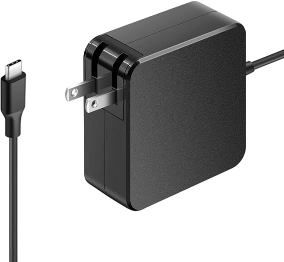 65W Type USB C AC Charger Fit for HP Elite X2 1012 G1 G2 TPN-CA06 TPN-CA10 TPN-LA12 PA-1650-38HT L04540-002 L04650-850 A065R161P HU10674-16024 Laptop Power Cord Supply Adapter