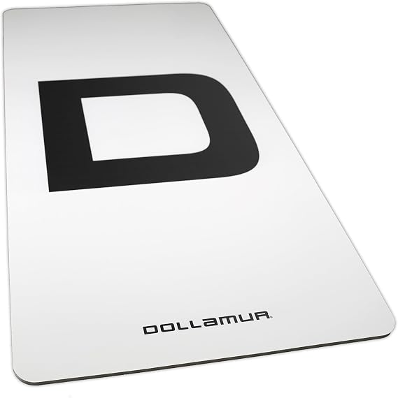 Dollamur 3x6 Signature D Workout Mat - White - Thick Yoga Mat