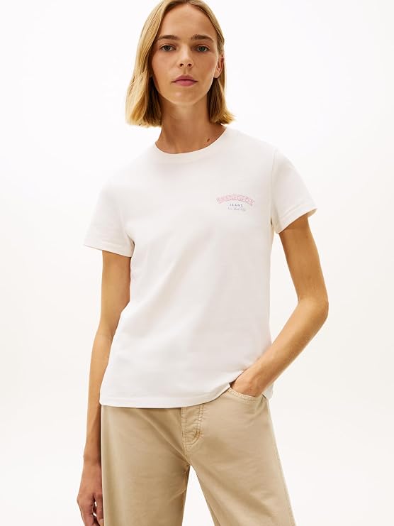 Tommy Hilfiger TJW REG DOLLAR STACK TEE EXT T-shirt Kadın