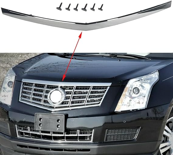 KARPAL Hood Molding Trim Moulding Chrome Compatible with 2010-2016 SRX 22774203 GM1235120