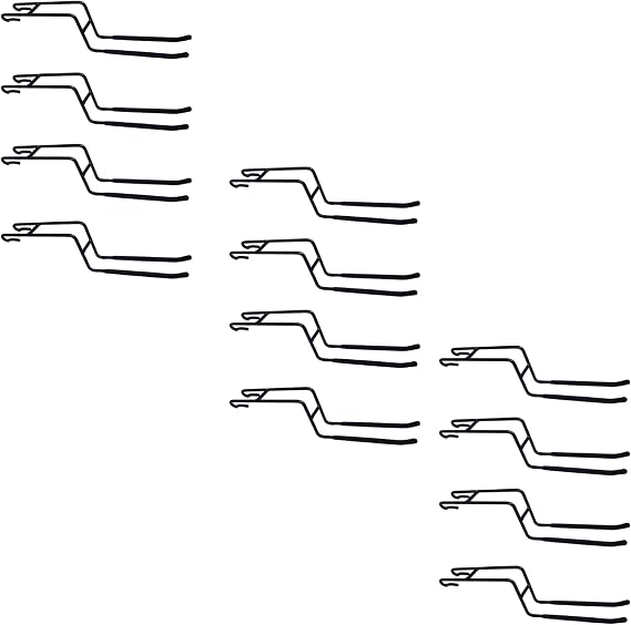 PROSLAT 63324K ProRack Double Side Hook Accessory Pack (12 Pack), Black, 6"