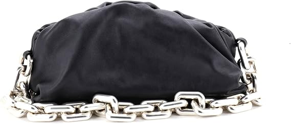 Pre-Loved The Chain Pouch Leather, Black