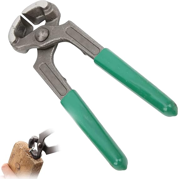 End Cutting Pliers, 8" Carpenters Pincers,Wire Cutting Nippers, High Leverage Nipper Pliers, Staple Puller Nail Remover Tool Nipper,12pieces