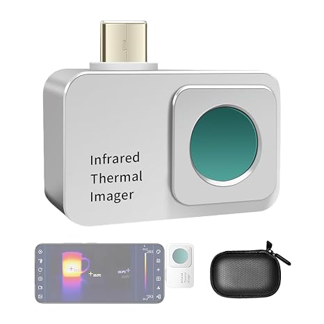 256x192 Thermal Camera Android USB-C 25Hz HVAC IP54 Waterproof