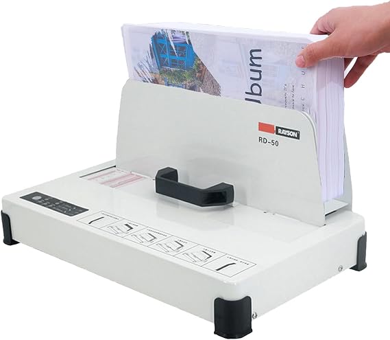 Binding Machine, Book Binding Machine, Thermal Binding Machine Hot Melt Glue Electric Book Binder for Envelopes Reports Invoices Office Contract Documents and Home Use