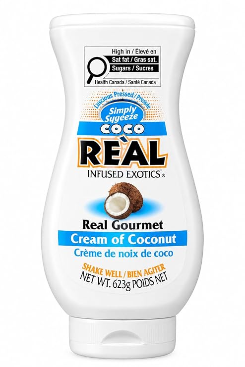Coco Real, Cream of Coconut, 16.9 FL OZ Squeezable Bottle, Individually Boxed