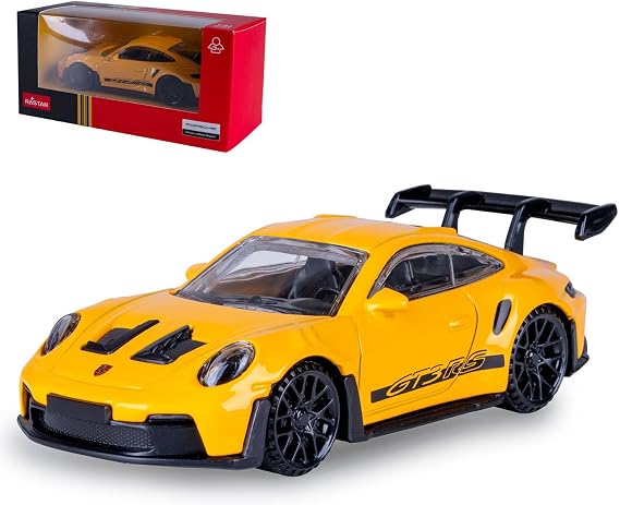 JAMARA 402238 Porsche 911 GT3 RS Diecast 1:43 Model Car Toy, Model Miniature Vehicles, Gift Idea for Boys and Girls, Robust and Sturdy Metal Body