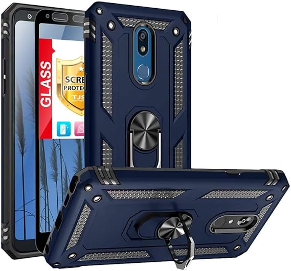 TJS for LG K40/K12 Plus/X4/Solo LTE/Harmony 3 Phone Case (Blue)