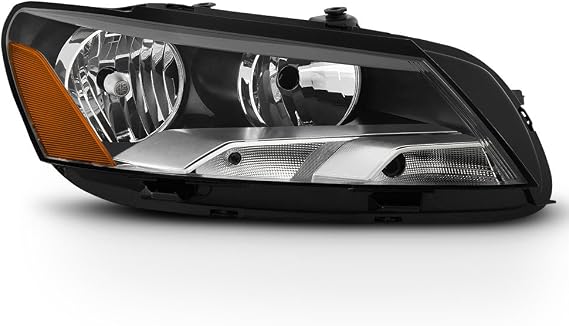 ACANII - For [Halogen Model] 2012-2015 Volkswagen Passat Headlight Headlamp Assembly Replacement - Passenger Side Only