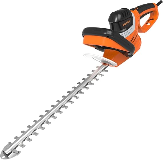 GARCARE Corded Electric Hedge Trimmer 4.8A Hedge Shears 610mm Laser Blade