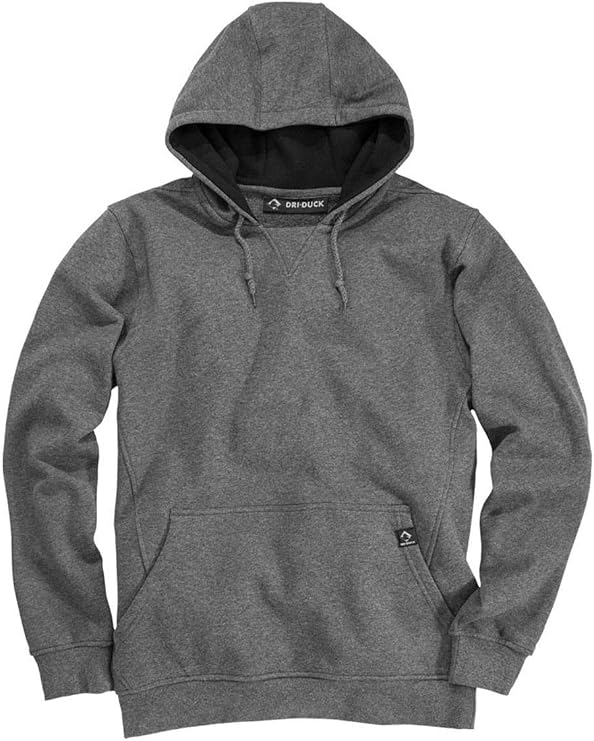 DRI DUCK Woodland Men's Heavyweight Hoodie, 3X-Large, Dark Oxford