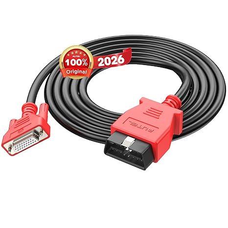 Autel Original OBD2 Main Test Cable,16 Pin 3-Row OBDII Diagnostic Connector
