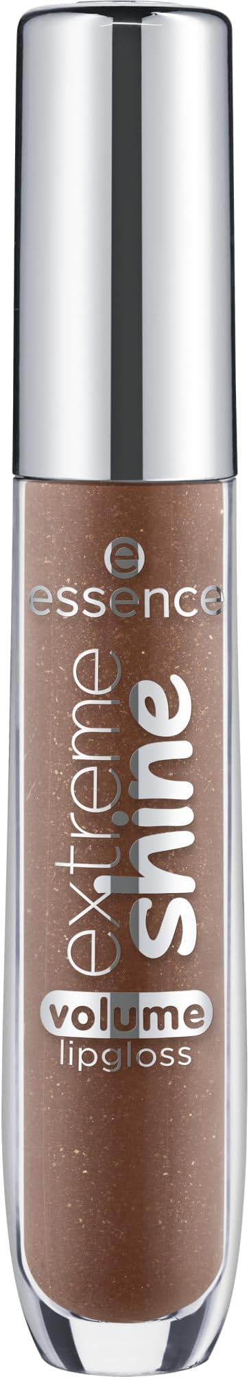 essence extreme shine volume lipgloss, natural, shiny, dewy, translucent (5ml) | Ultra Shiny Wet Look Plumping Lip Gloss Non Sticky Texture with Menthol Vegan Cosmetics 5ml