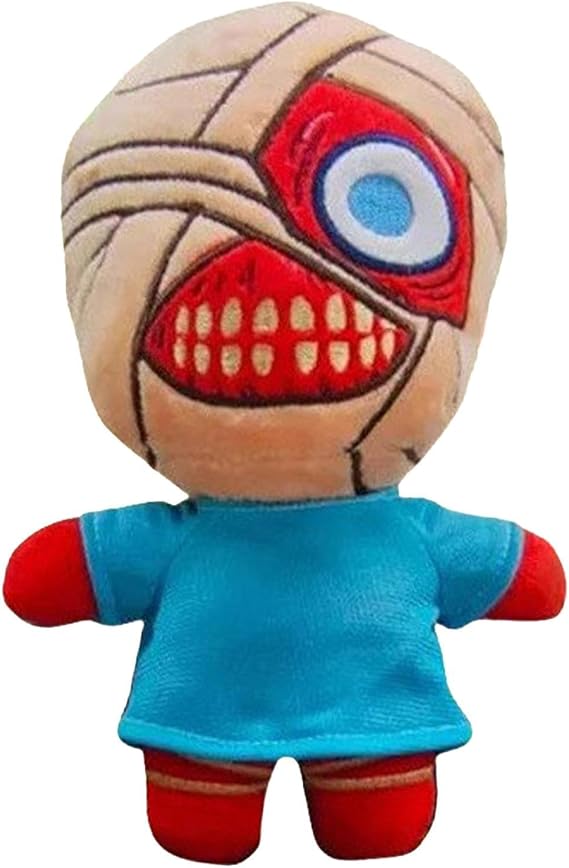 Mouthwashing Plush Toy, Soft Monster Horror Game Stuffed Figure Doll, Red Bandage Man Doll, Silent Misfortune Peripheral Plush Pillow Cartoon Plushie Toy for Boys Girls Birthday Gifts