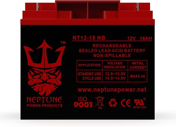 Replacement for Street Jammer Electric Scooter 12V 18Ah SLA Electric Scooters Battery