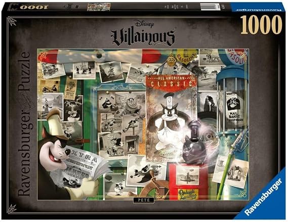 Ravensburger 168873 1000 Parçalı Puzzle Disney Villains: Pete, Renkli