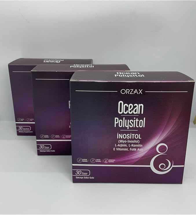Orzax Ocean Polysitol İnositol Takviye Edici Gıda, 30 Saşe, 3 Adet