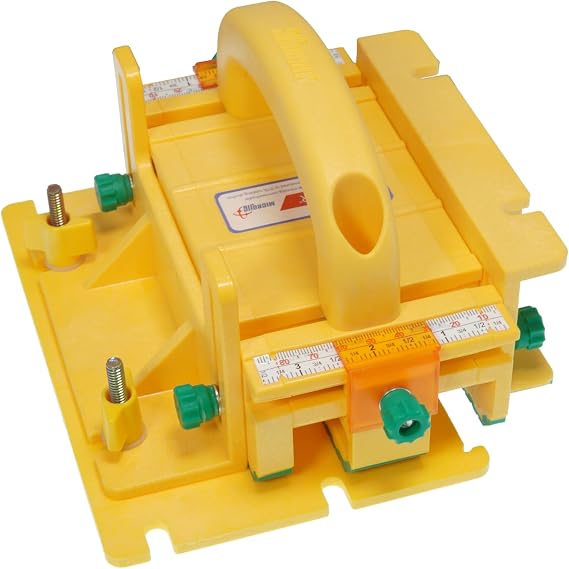 MICROJIG GRR-RIPPER PRO - Ultimate 3D Push Block for Safety, Accuracy, and Control | 3-Way Force System | Includes SafeRip Kit | Perfect for Table Saws, Router Tables and More GR-200PRO Yellow
