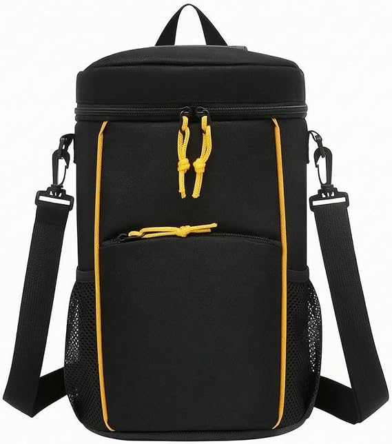 Milageto Cylindrical Bag Detachable Strap Bucket Bag Oxford Cloth