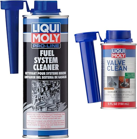 Liqui Moly Gasoline System Cleaner (500 ml) and Valve Clean (150 ml)