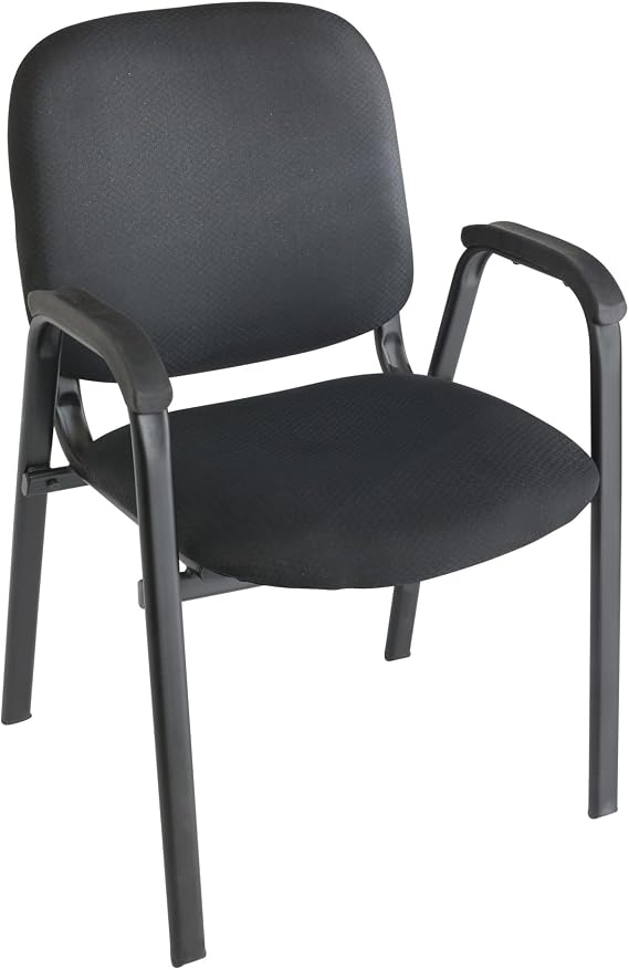 Realspace Stacking Guest Office Chair, Black